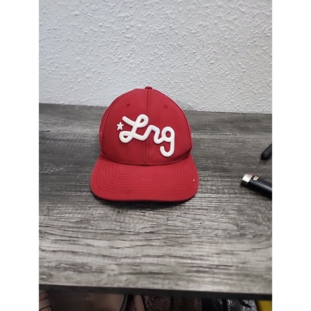 LRG  Era Hat Cap Red Snapback Wool One Size Adjustable Lifted Research Group